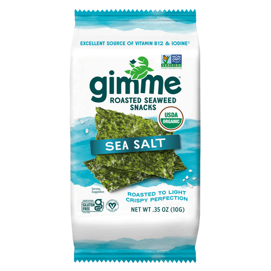 GimMe Organic Sea Salt Premium Roasted Seaweed .35oz