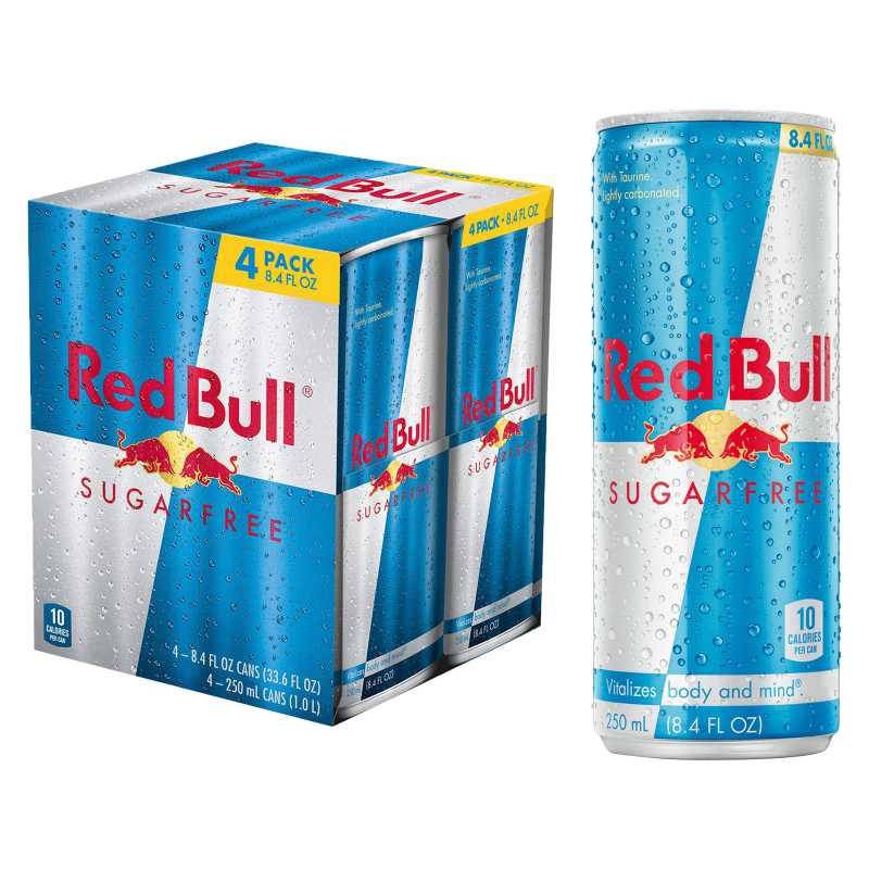 Red Bull Sugar Free 4pk 8.4oz Can