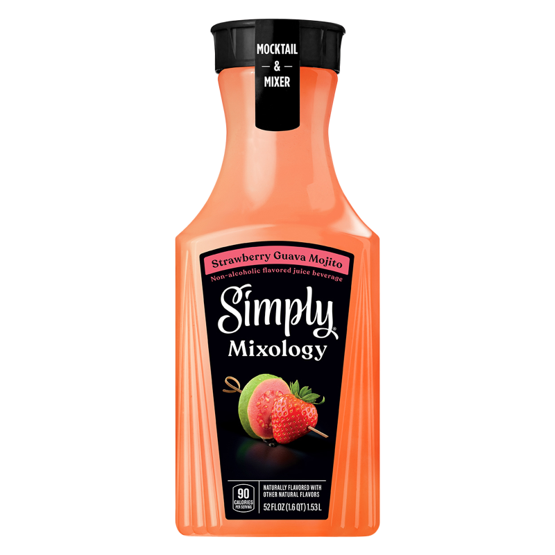 Simply Mixology Strawberry & Guava Mojito 52oz Bottle