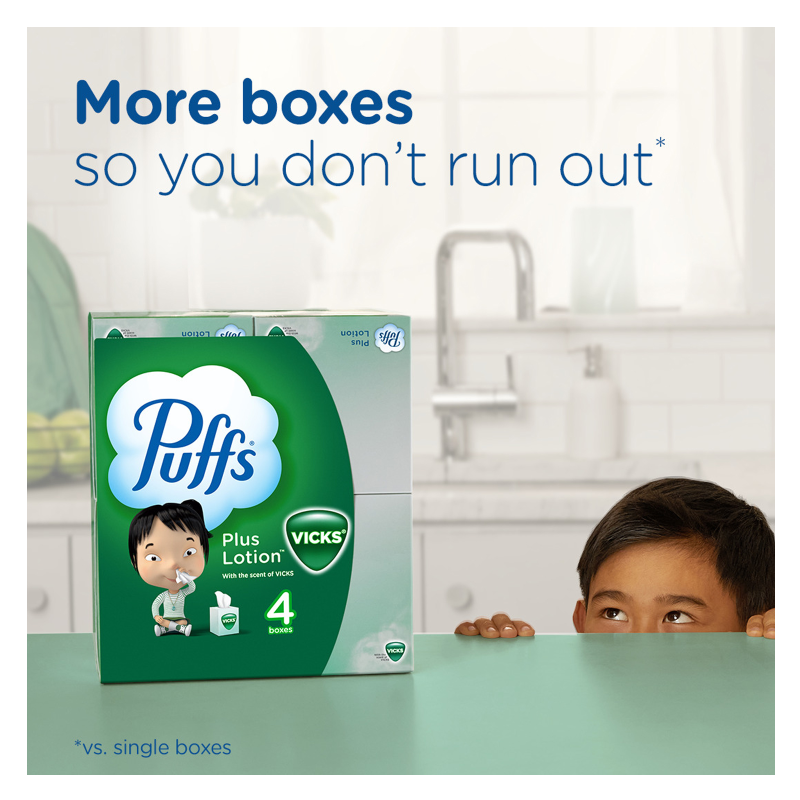 Puffs Vicks Tissues 88ct