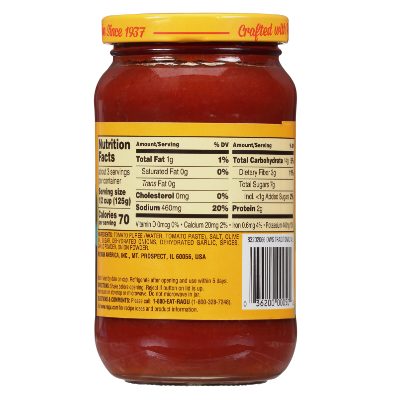 Ragu Old World Style Traditional Pasta Sauce 14oz