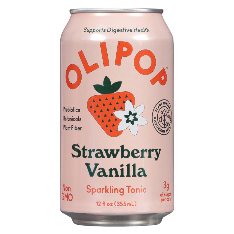 OLIPOP Strawberry Vanilla 12oz Can