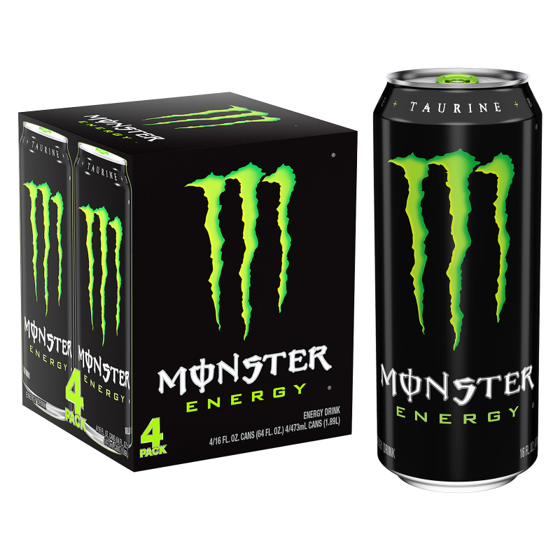 Monster Energy Green 4pk 16oz Can