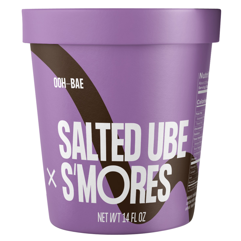 Boba x Ice Cream Salted Ube S'mores Pint