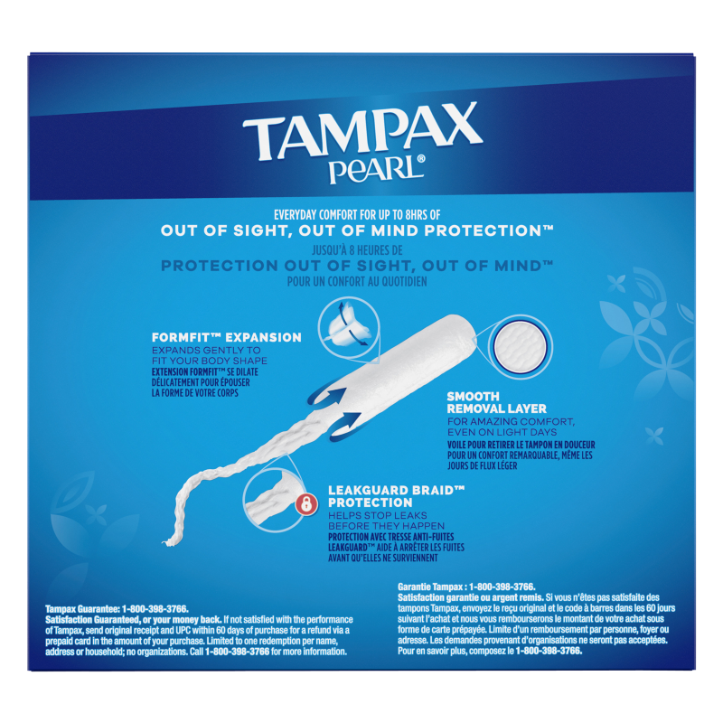 Tampax Pearl Regular Tampons 36 Ct