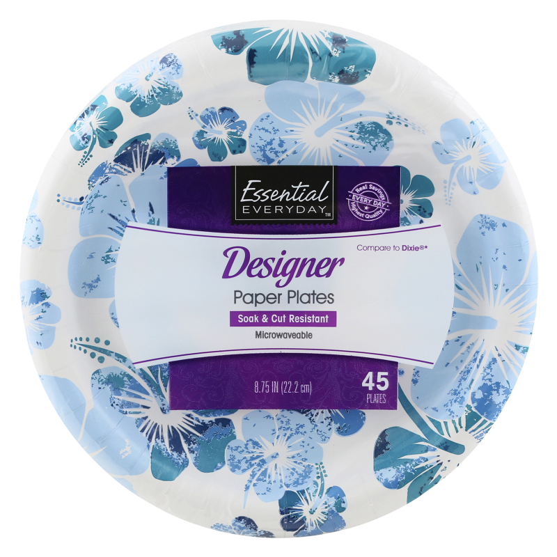 Essential Everyday 8.75 in Paper Plate 45ct