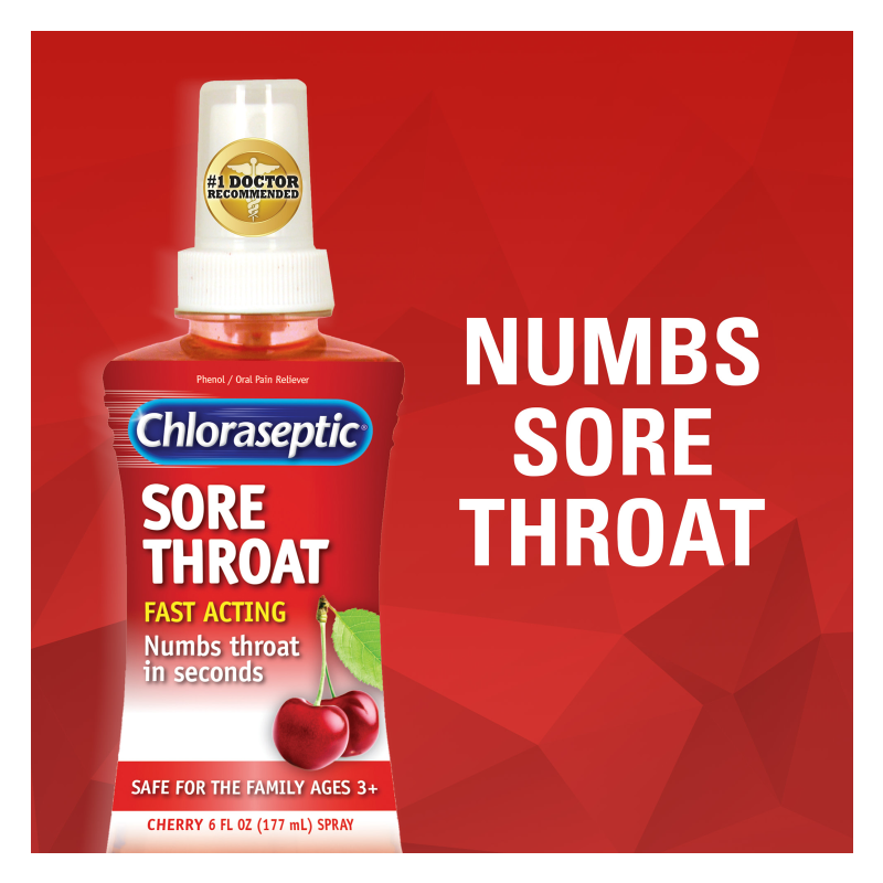 Chloraseptic Sore Throat Spray Cherry 6oz