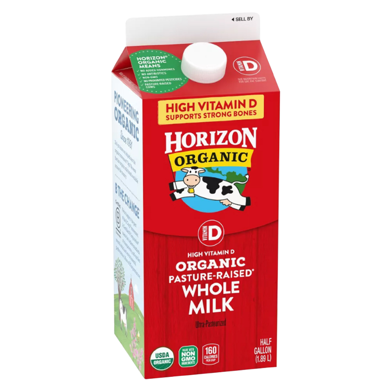 Horizon Organic Whole Vitamin D Milk - 1/2 Gallon