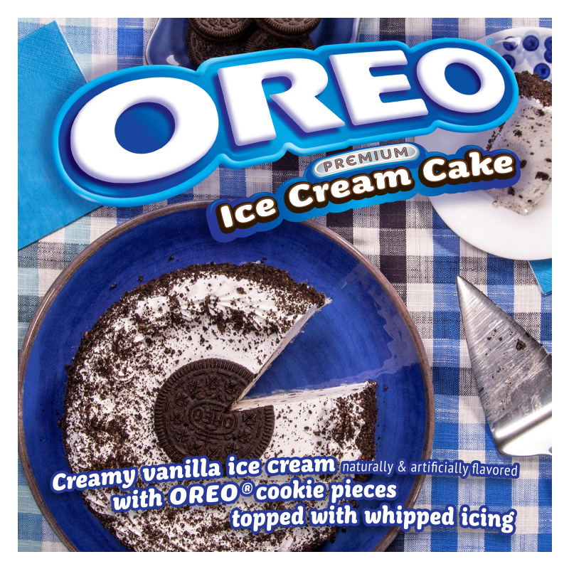 Oreo Vanilla Ice Cream Cake (Serves 9)