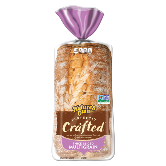 Nature's Own Perfectly Crafted Multigrain Thick Sliced Bread - 22oz