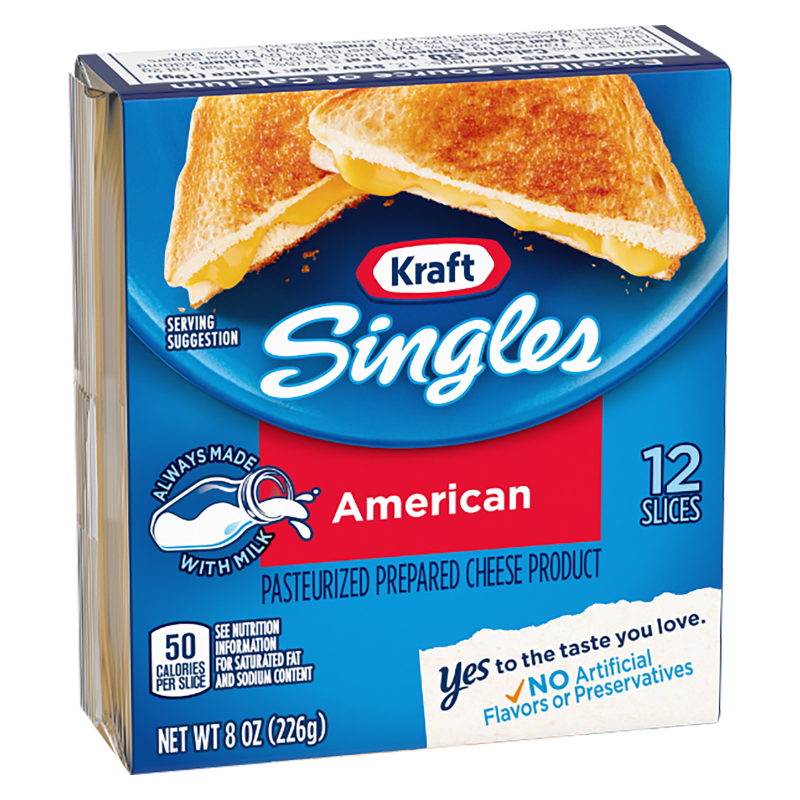 Kraft Singles American Cheese Slices - 12ct/8oz