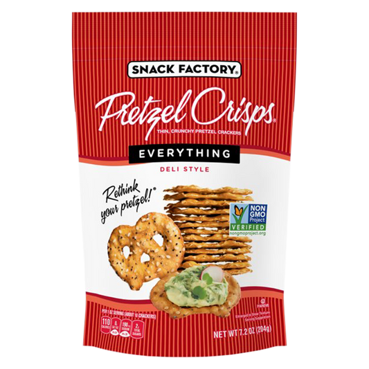 Pretzel Crisps Everything Pretzel Crackers 7.2oz