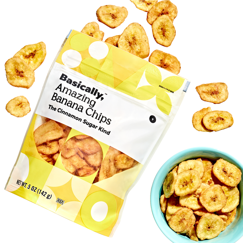 Basically, Cinnamon Sugar Banana Chips 5oz