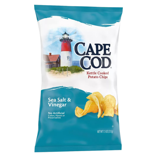 Cape Cod Sea Salt & Vinegar Kettle Cooked Potato Chips 7.5oz