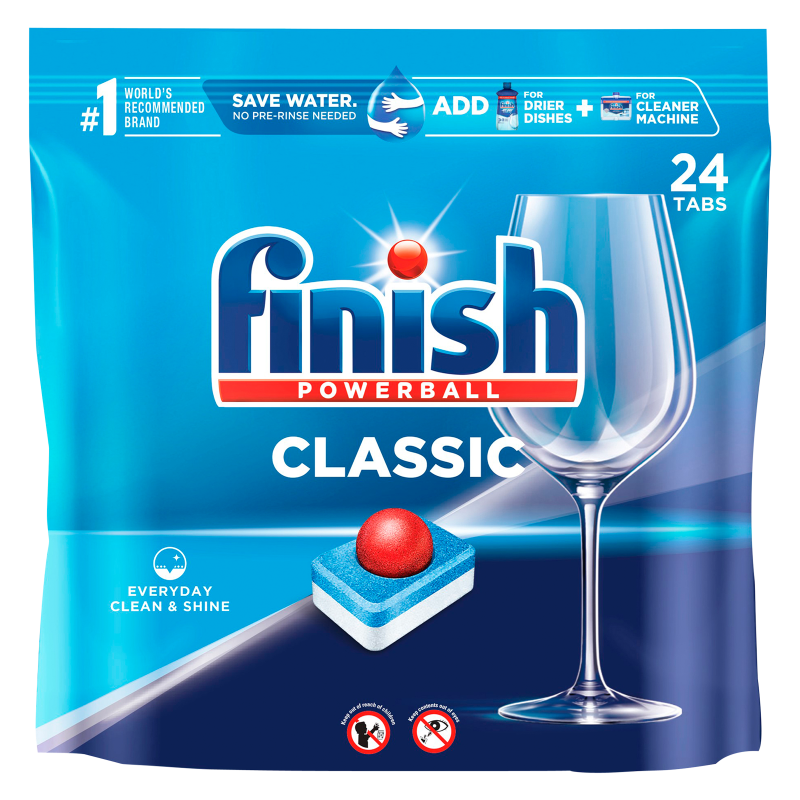 Finish Powerball Classic Dishwasher Tabs 24ct