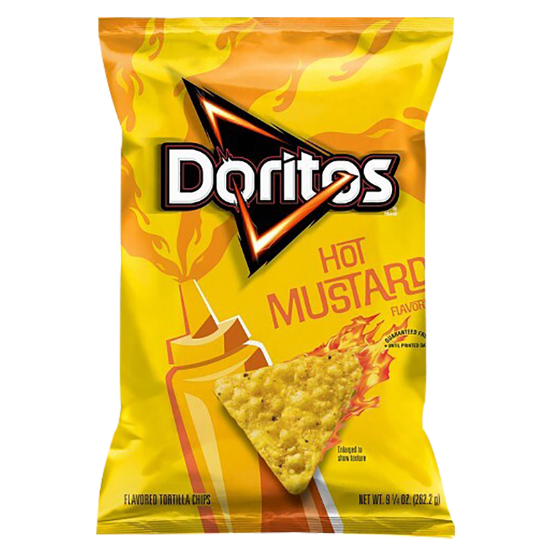 Doritos Hot Mustard Tortilla Chips 9.25oz