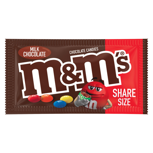 M&M's Milk Chocolate Candies Share Size 3.14oz