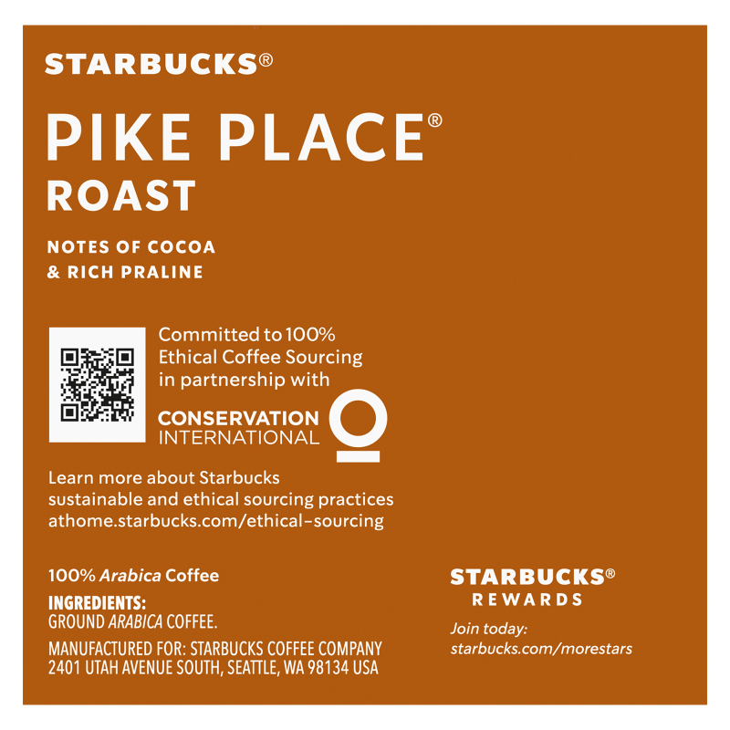 Starbucks K-Cup Pike Place Roast Coffee 4.4oz 10ct