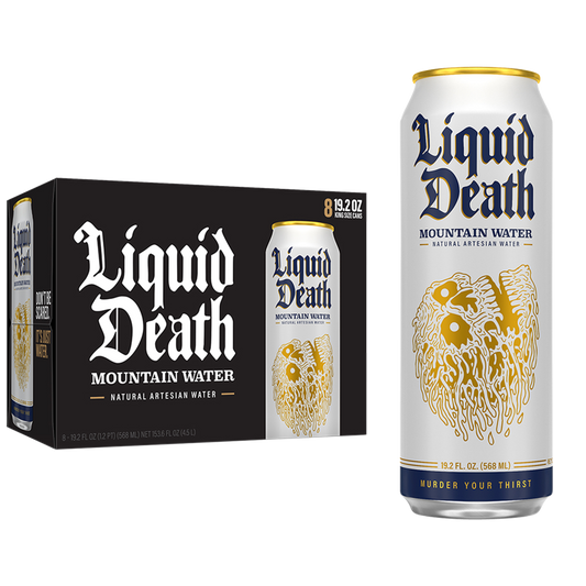 Liquid Death Mountain Water 8pk 19.2oz Can