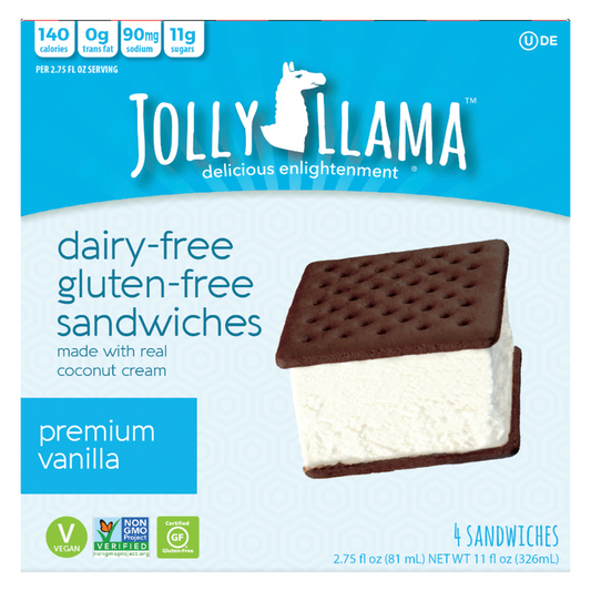 Jolly Llama Vanilla Sandwich 4ct