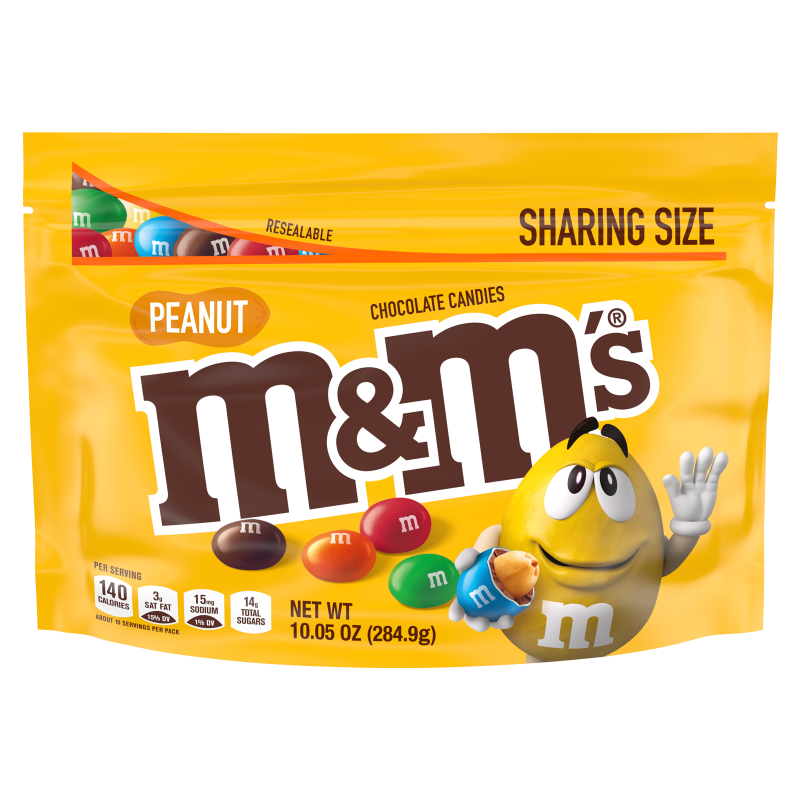 M&M's Peanut Milk Chocolate Candies 10.05oz