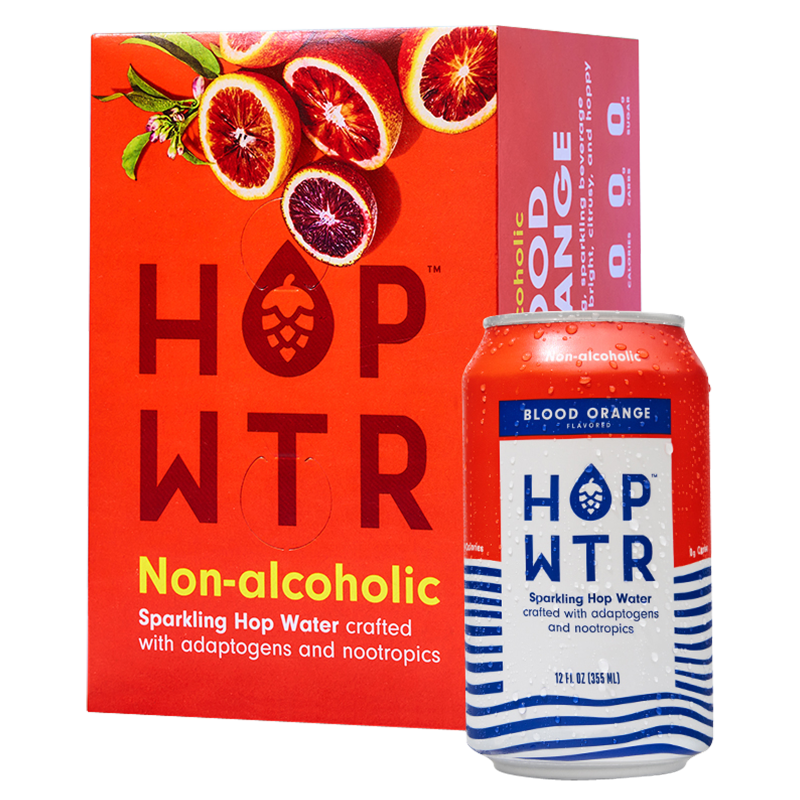 Hop WTR Blood Orange 6 pack 12oz Can