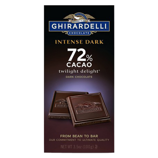 Ghirardelli 72% Cacao Twilight Delight Intense Dark Bar 3.5oz