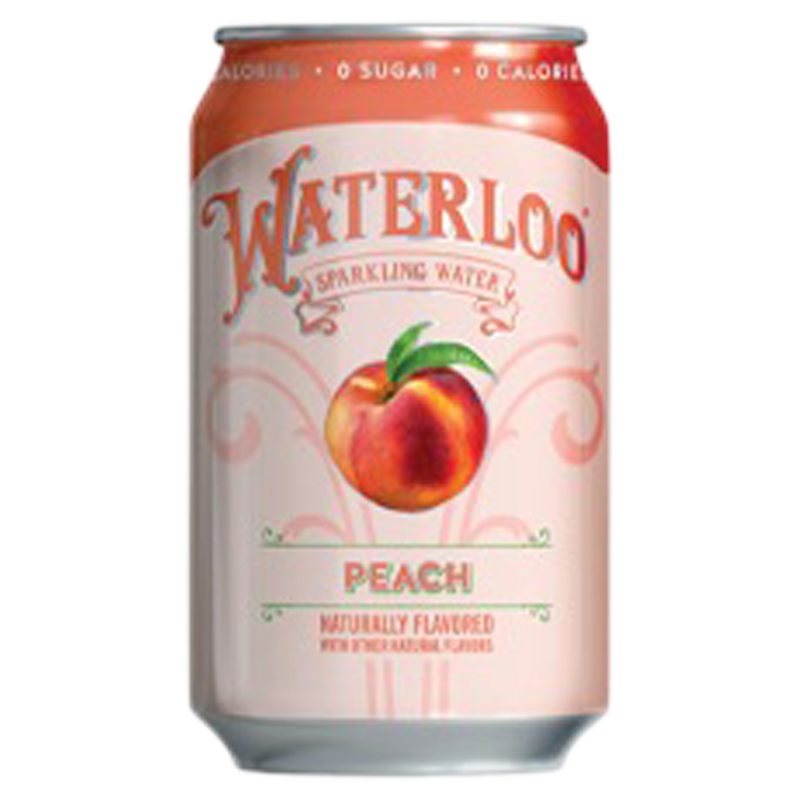 Waterloo Sparkling Peach Water 12pk 12oz Can