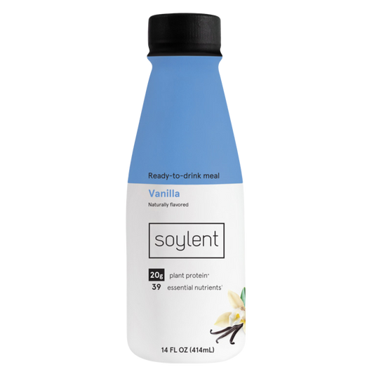 Soylent Complete Nutrition Protein Meal Replacement Shake Vanilla 14oz