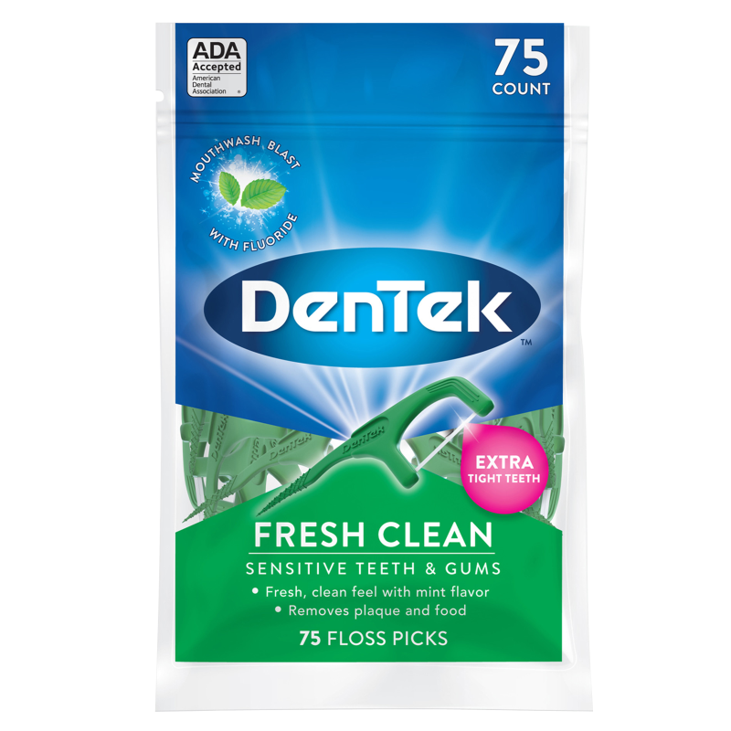 DenTek Fresh Clean Floss Picks 75ct