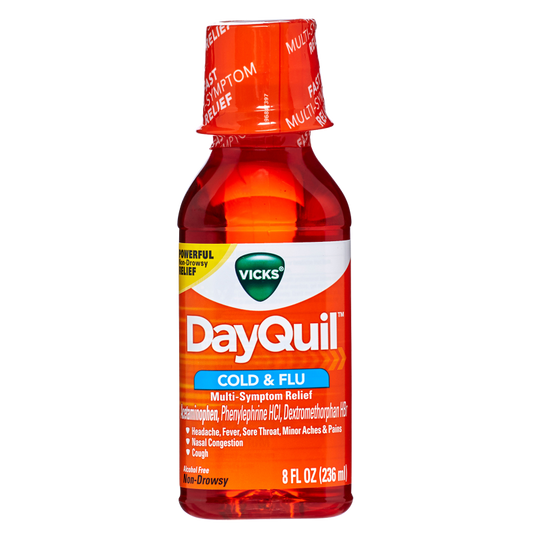 Vicks Dayquil Cold & Flu Multi-Symptom Relief Liquid 8oz