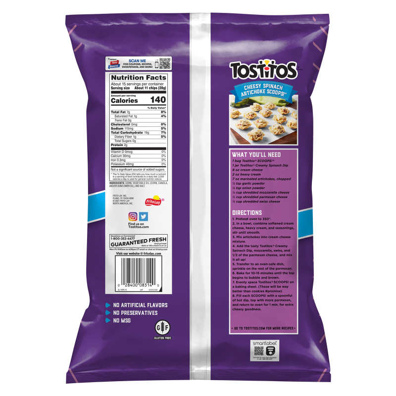 Tostitos Scoops Original Tortilla Chips 14.5oz