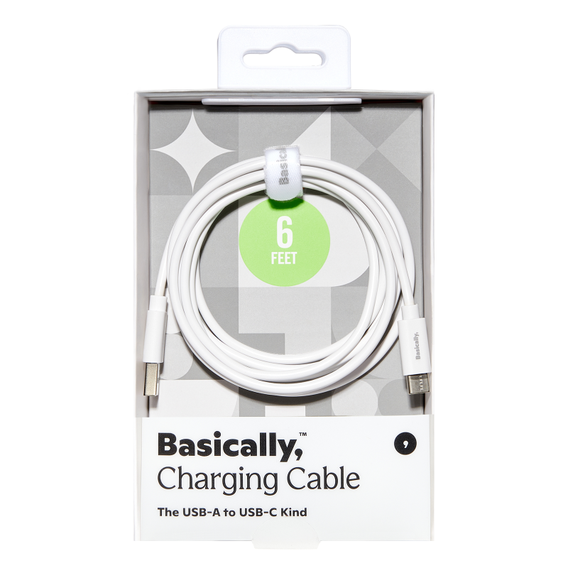 Basically, 6' USB-C to USB-A Charging Cable