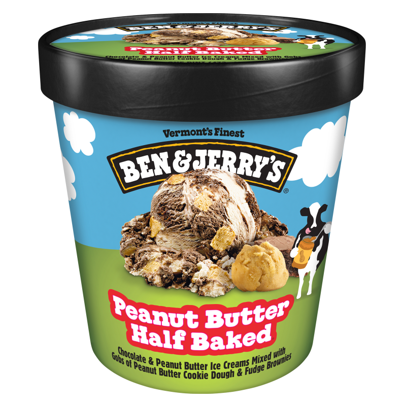 Peanut Butter Half Baked Ice Cream Pint