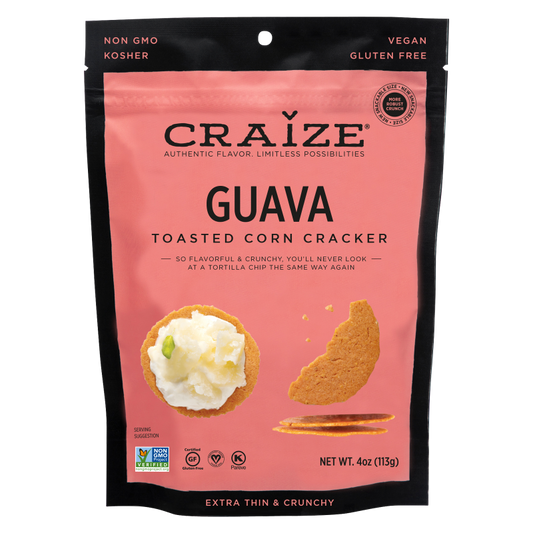 Craize Guava Toasted Corn Crackers 4oz