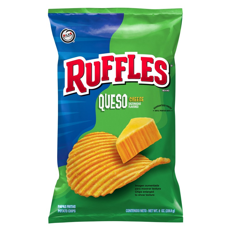 Ruffles Sabritas Queso Potato Chips 8oz