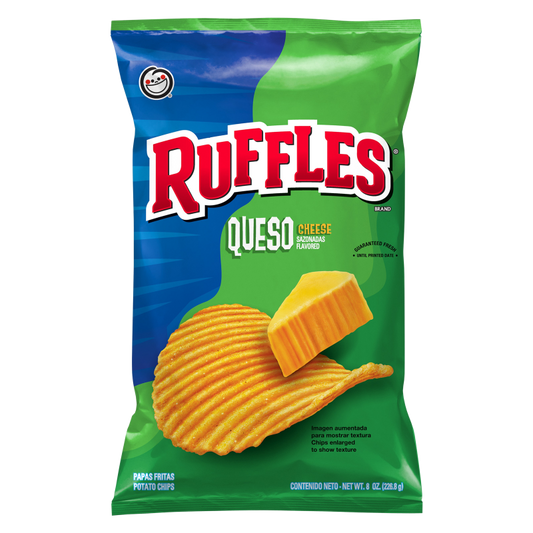 Ruffles Sabritas Queso Potato Chips 8oz