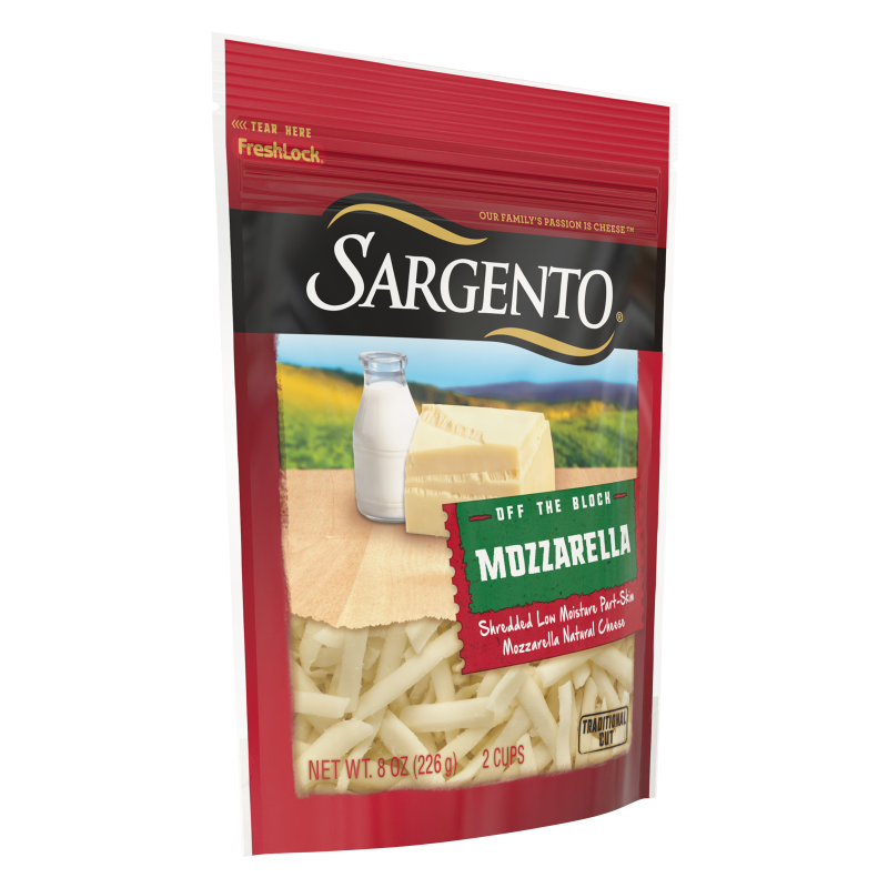 Sargento Natural Shredded Traditional Part-Skim Mozzarella Cheese - 8oz