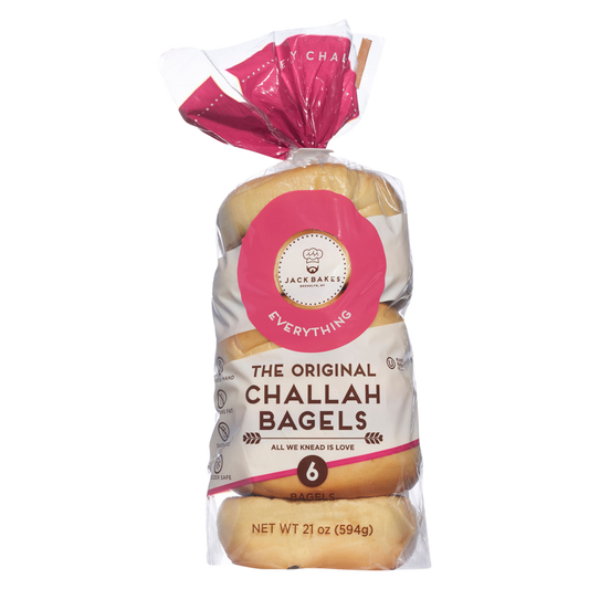 Jack Bakes Frozen Everything Challah Bagels - 6ct/21oz