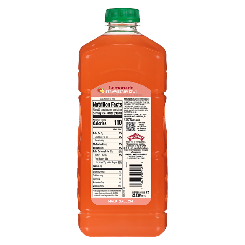 Turkey Hill Strawberry Kiwi Lemonade 64oz