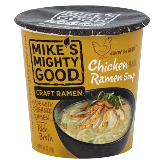 Mike's Mighty Good Chicken Craft Ramen Soup Cup 1.6oz