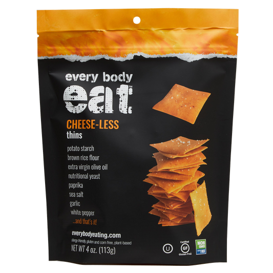 Every Body Eat® CHEESE-LESS Snack Thins 4oz Bag