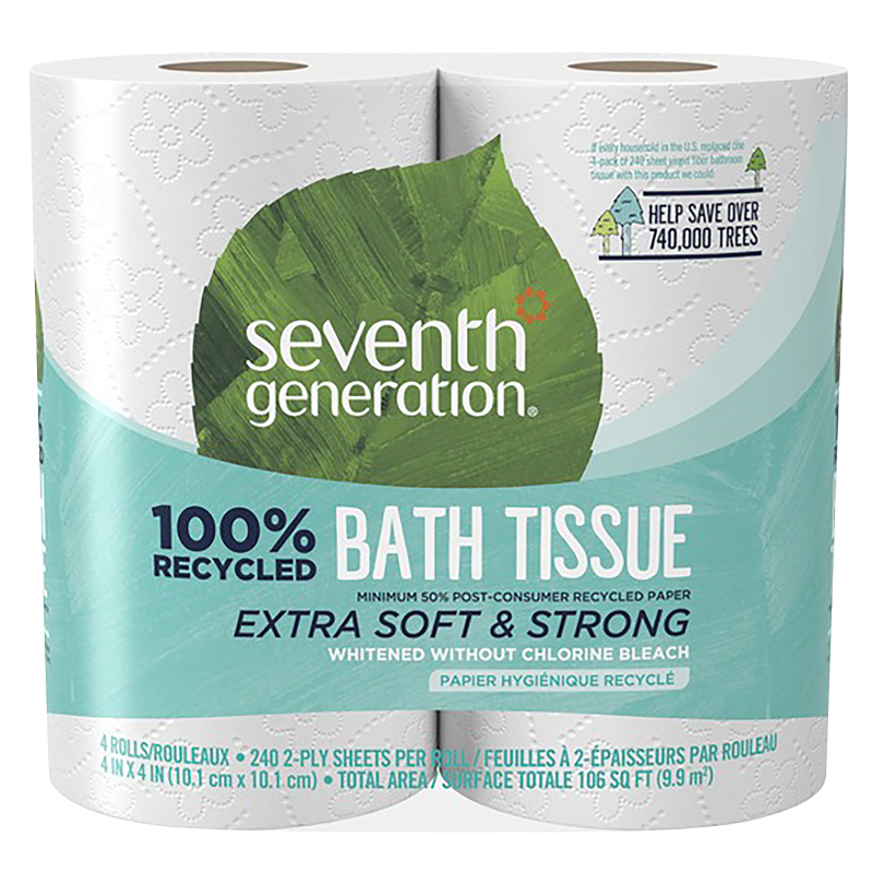 Seventh Generation 2-Ply 4ct Recycled Toilet Paper