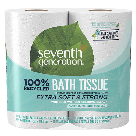 Seventh Generation 2-Ply 4ct Recycled Toilet Paper