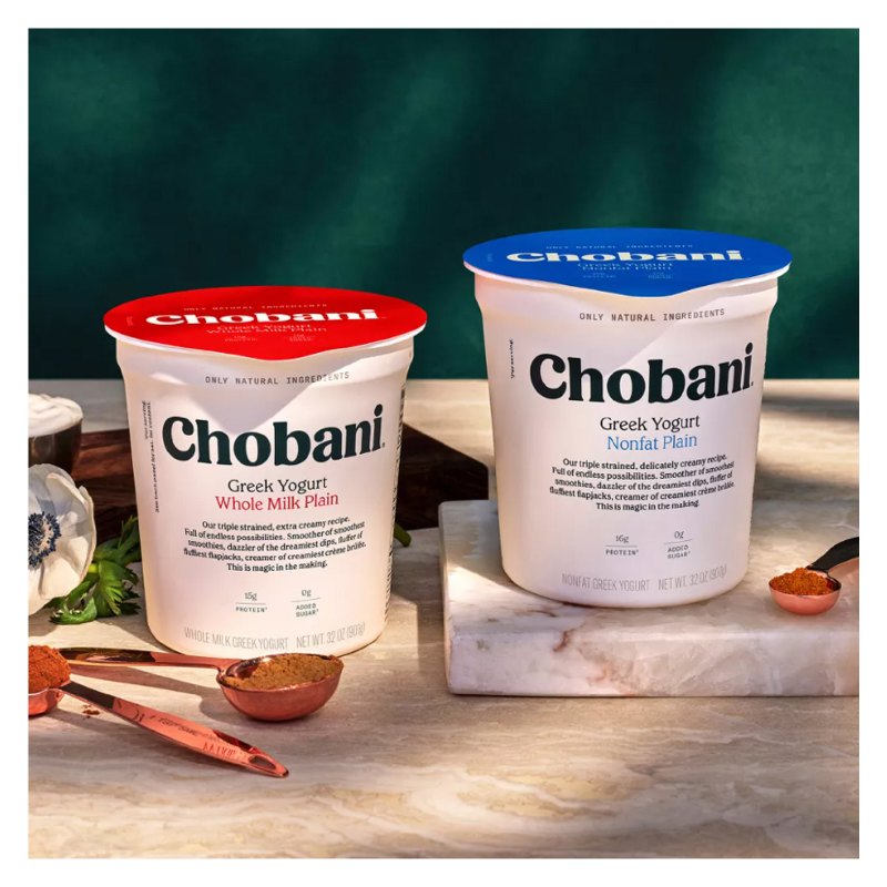 Chobani Plain Non-fat Greek Yogurt - 32oz