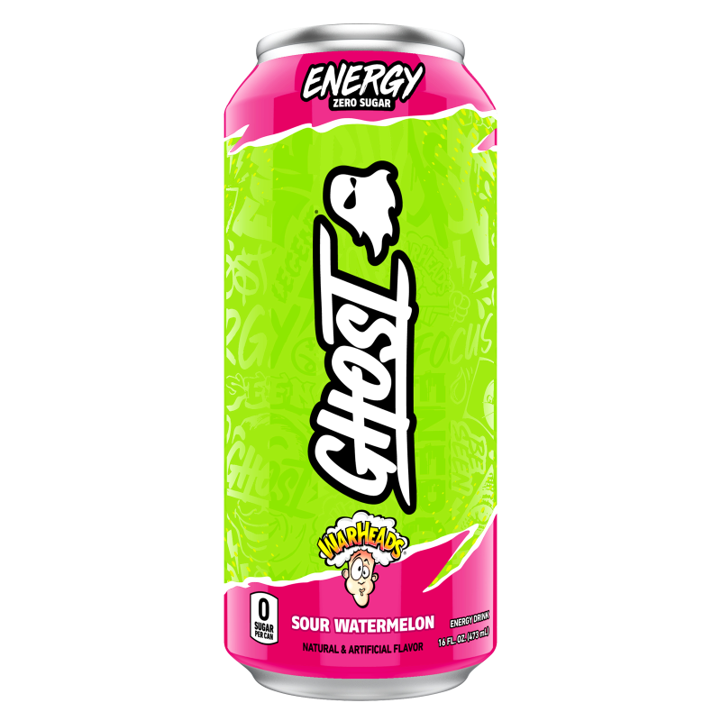 GHOST® Energy Warheads Sour Watermelon 16oz Can