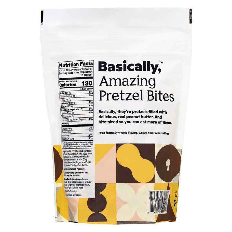 Basically, Peanut Butter Filled Pretzel Bites 16oz