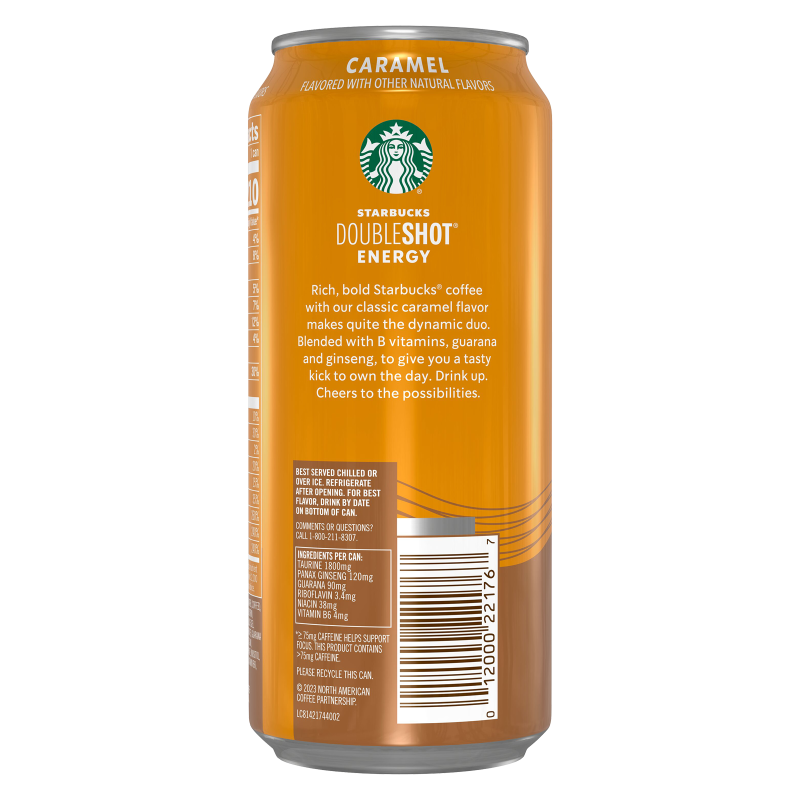 Starbucks Double Shot Caramel 15oz Can