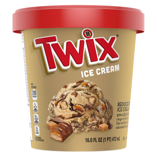 Twix Caramel Light Ice Cream with Twix Cookie Bar Pieces Pint