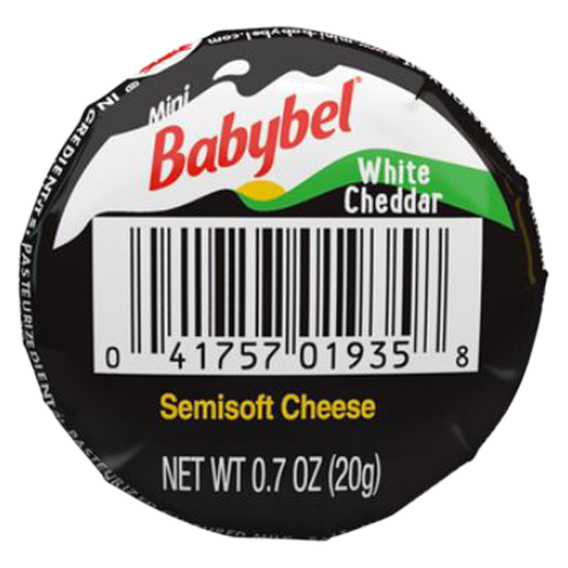 Mini Babybel White Cheddar Snack Cheese - 1ct